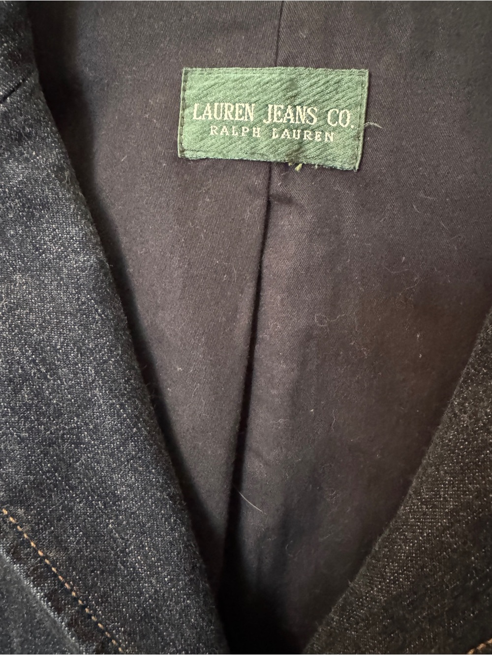 Ralph Lauren Dark Blue Denim Blazer Jacket - Picture 2 of 7